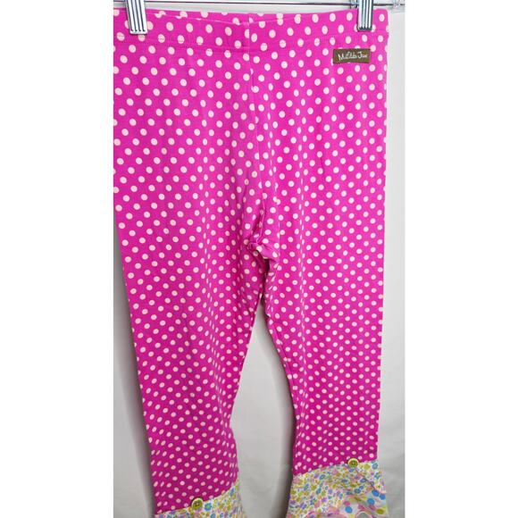 Matilda Jane Pink Pooka Dot  Kids Pants Size 14 New with Tags - Picture 9 of 12